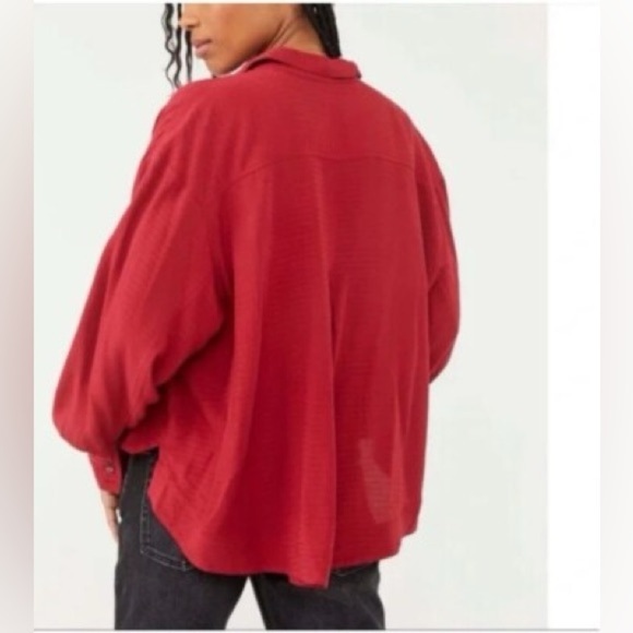 Free People Scarlet Button-Down Shirt - Picture 9 of 12